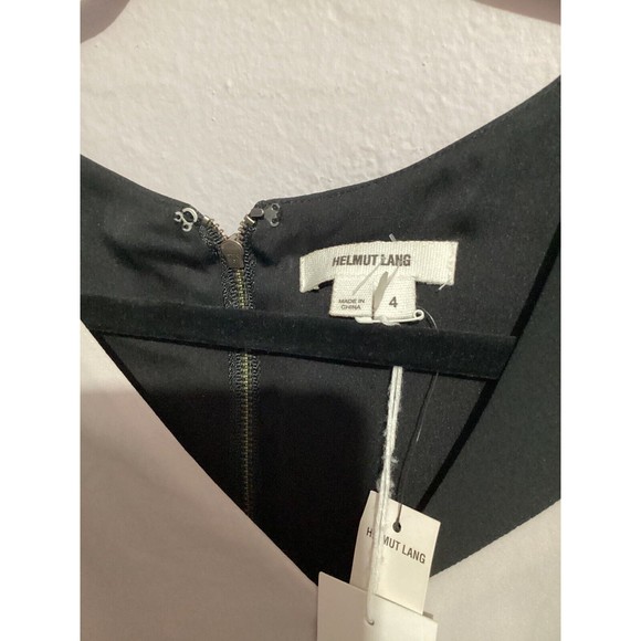 Helmut Lang Geometric Short Sleeve Mini Shift Dress Silk Blend - Picture 6 of 9